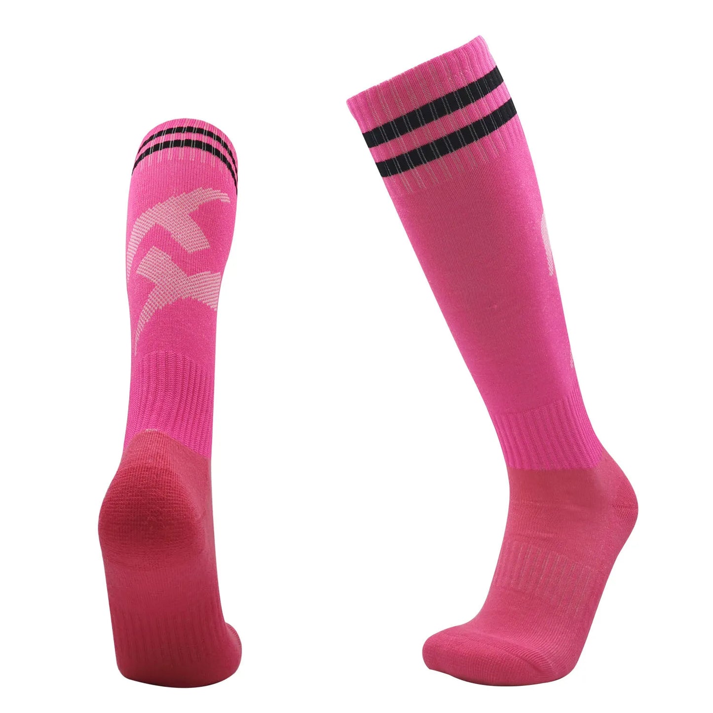 Adults Kids Quality Soccer Football Stockings High Socks Long Tube Knee Cotton Legging Baseball Running Sport Children Socks
