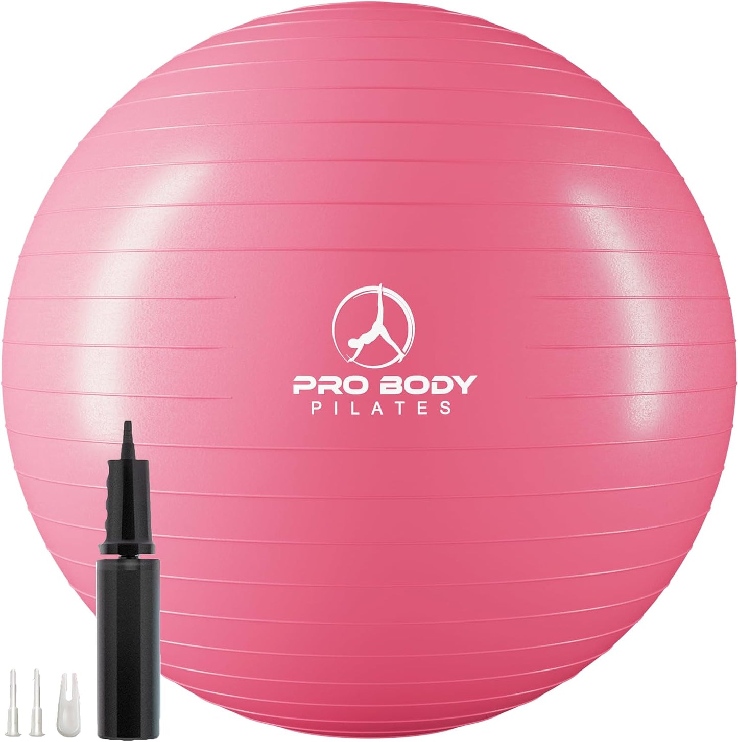 Probody Pilates Exercise Ball - Multiple Sizes Gym Grade Balance Ball for Fitness, Yoga, Workout, Pregnancy & Physical Therapy
