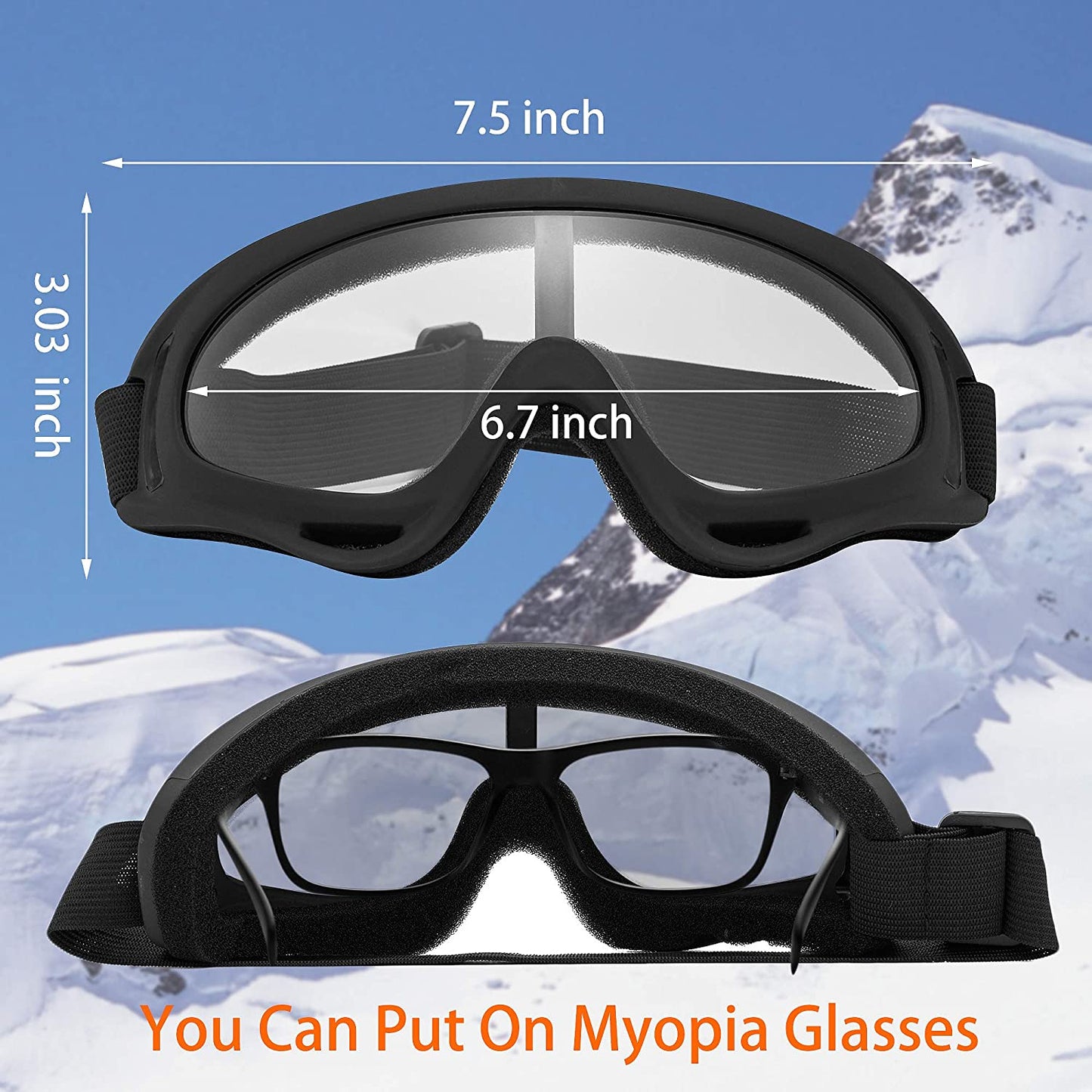 Lelinta Ski Goggles Snowboard Goggles for Men Women & Youth, Snow Goggle