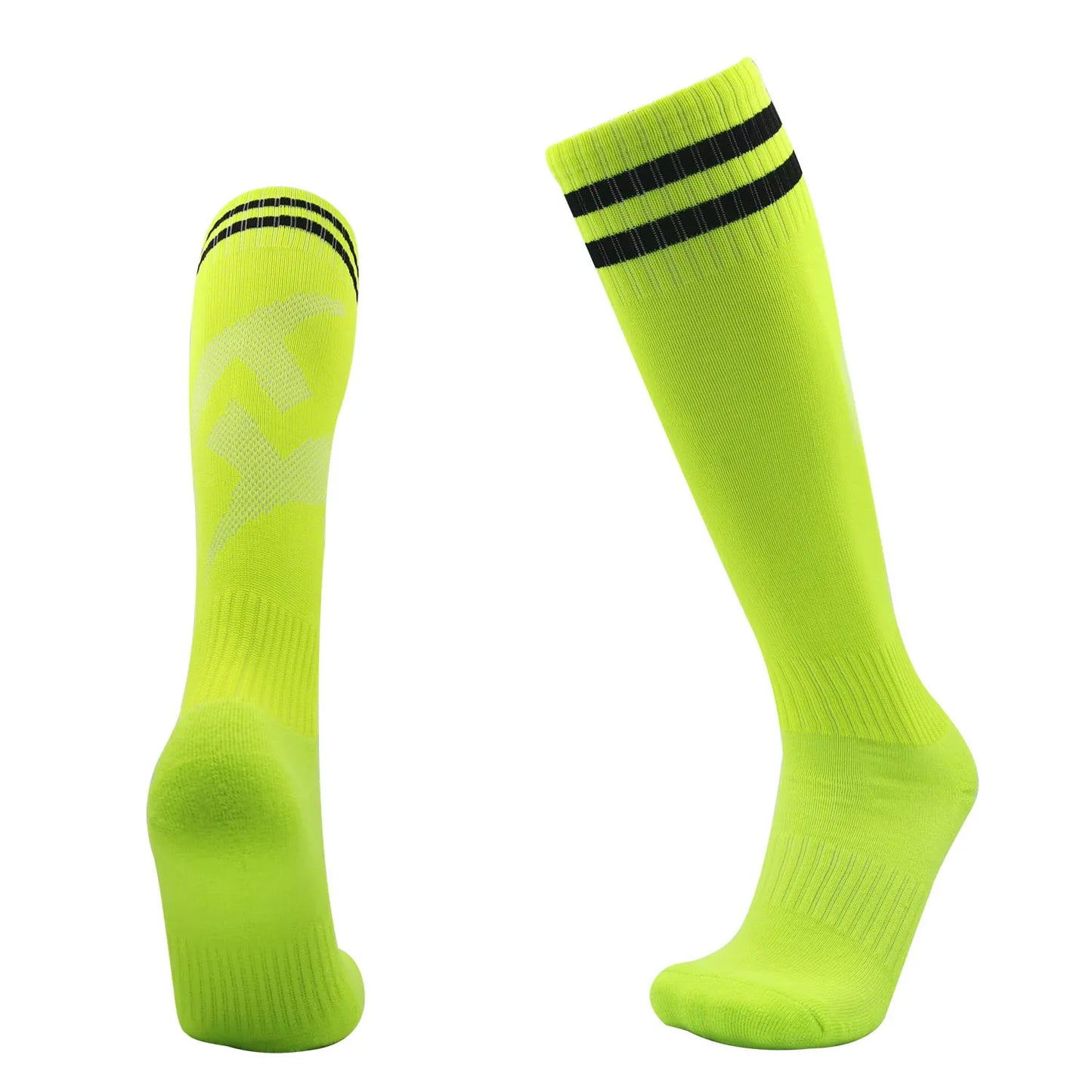 Adults Kids Quality Soccer Football Stockings High Socks Long Tube Knee Cotton Legging Baseball Running Sport Children Socks