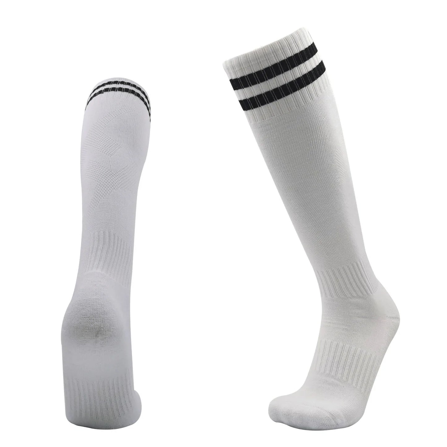 Adults Kids Quality Soccer Football Stockings High Socks Long Tube Knee Cotton Legging Baseball Running Sport Children Socks