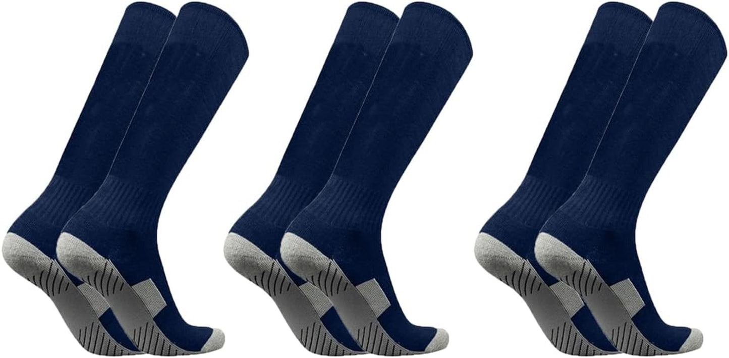 Soccer Socks 3/12 Pairs Team-Sport Knee High Breathable Football Socks for Men Youth Kids Boys