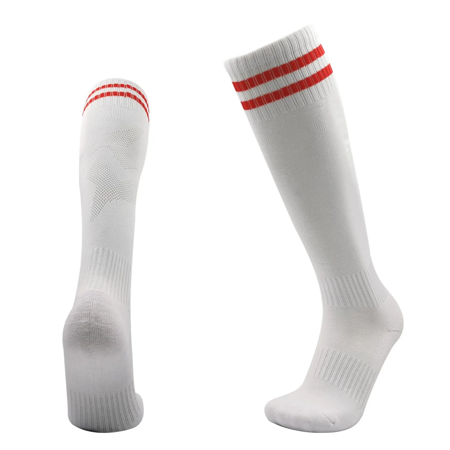 Adults Kids Quality Soccer Football Stockings High Socks Long Tube Knee Cotton Legging Baseball Running Sport Children Socks