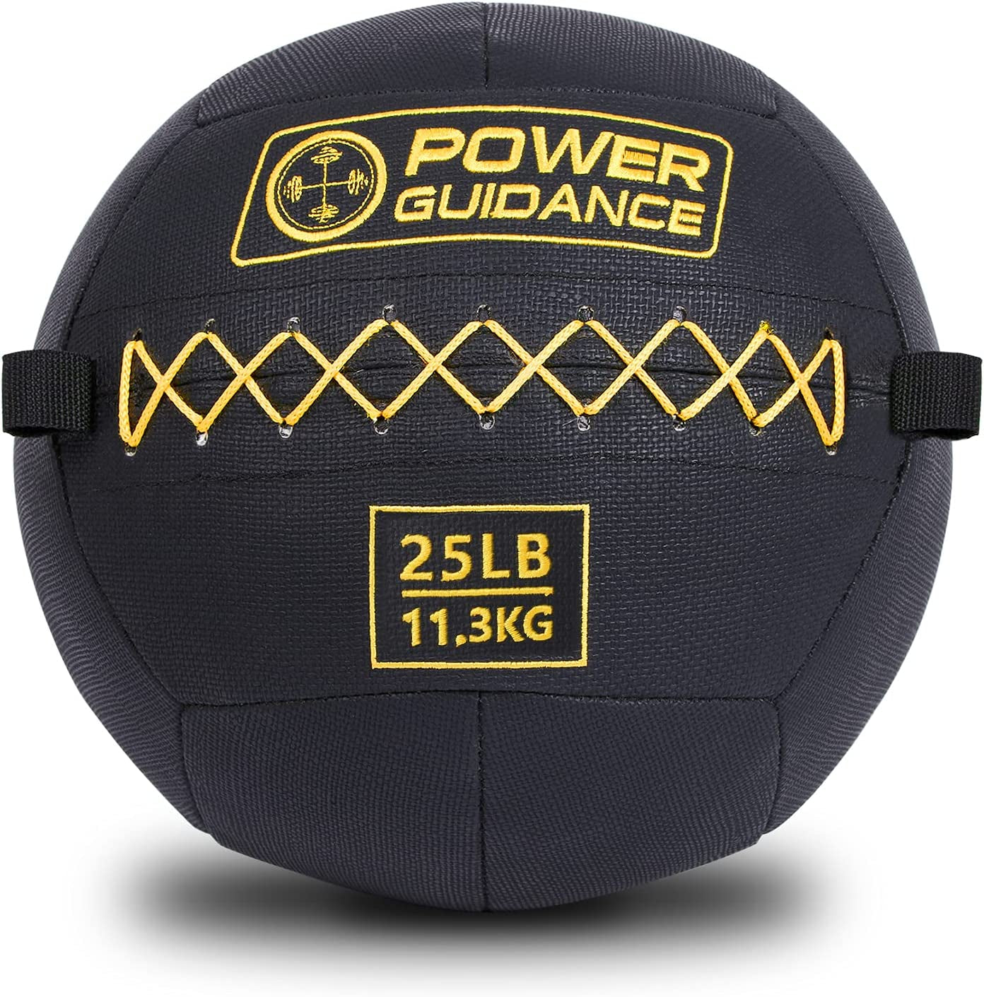 POWER GUIDANCE Textured Wall Ball, Slam Ball, Medicine Ball For Strength & Basics Exercises and Core Strength Training, Variety Weight Balls Perfect Matched Home Gym Exercises (25 Lb)