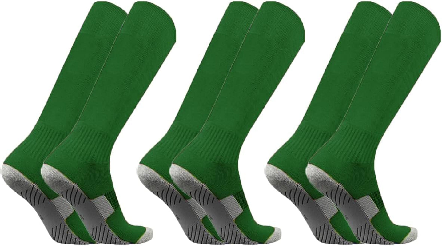 Soccer Socks 3/12 Pairs Team-Sport Knee High Breathable Football Socks for Men Youth Kids Boys