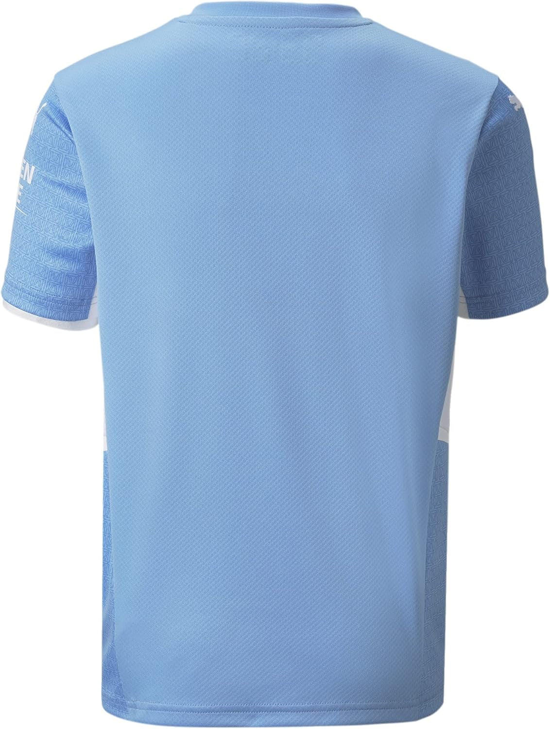 PUMA Manchester City 2021/22 Kids Short Sleeve Home Soccer Shirt Blue