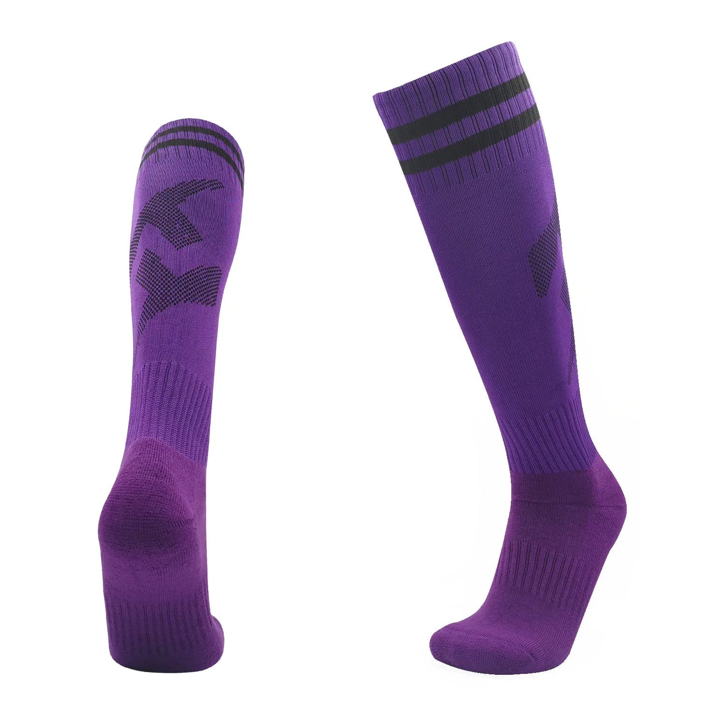 Adults Kids Quality Soccer Football Stockings High Socks Long Tube Knee Cotton Legging Baseball Running Sport Children Socks