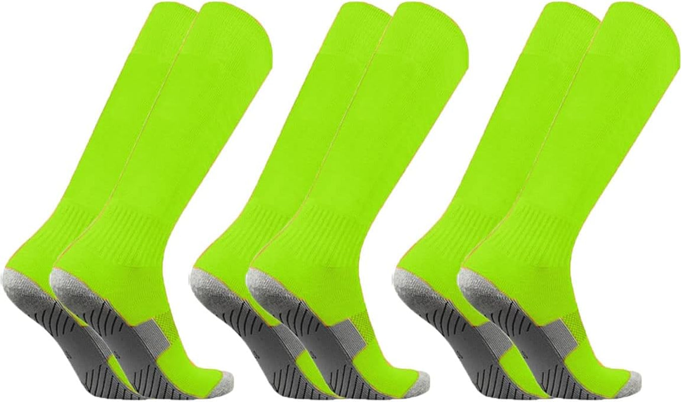 Soccer Socks 3/12 Pairs Team-Sport Knee High Breathable Football Socks for Men Youth Kids Boys